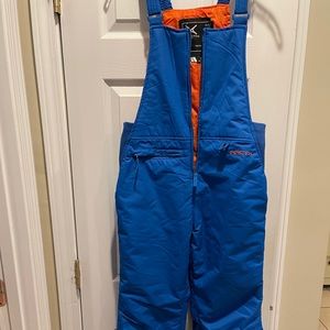 Blue and Orange Snow Suit